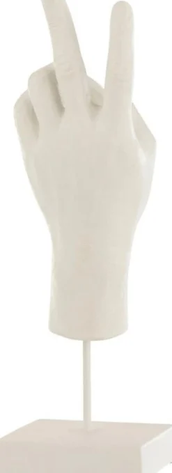 J-Line beeld Hand wit 11 x 9 x 35,5 cm