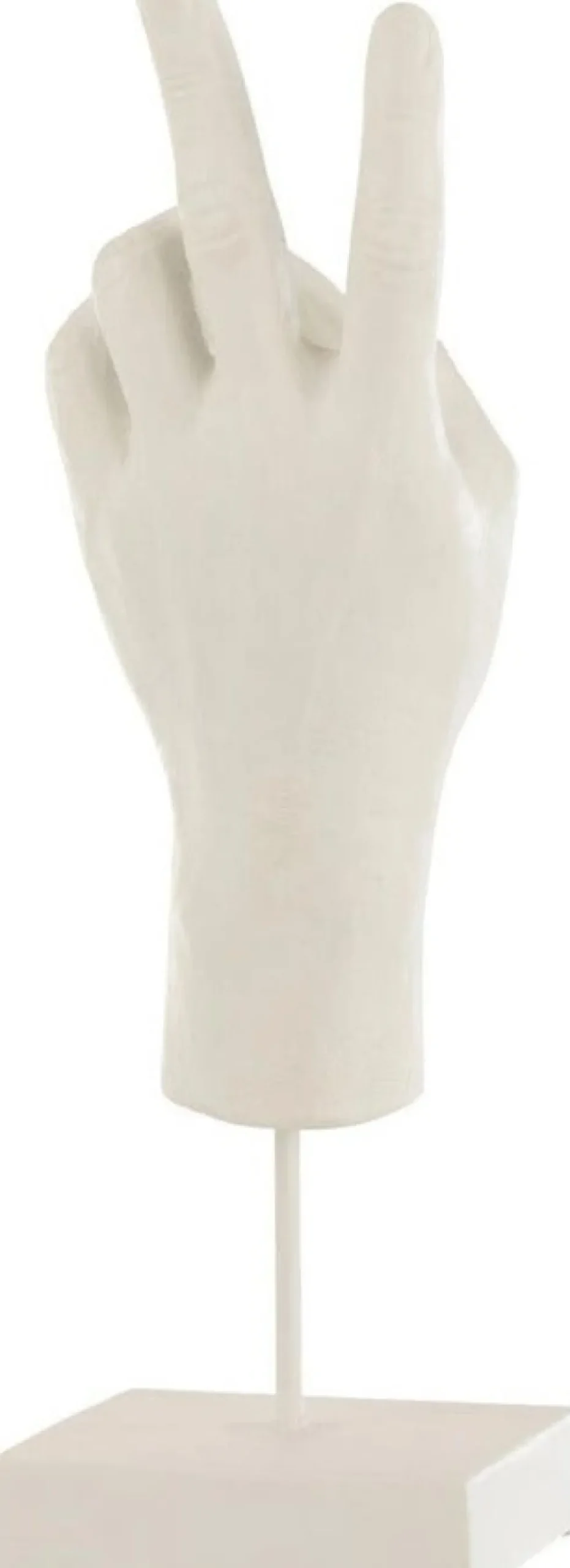 J-Line beeld Hand wit 11 x 9 x 35,5 cm