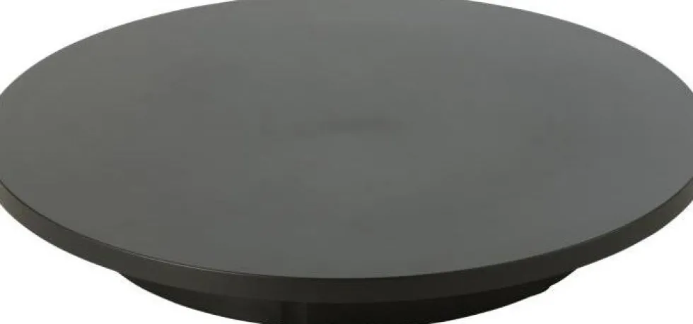 J-Line draaiplateau Marscha zwart D 42 H 6,5 cm