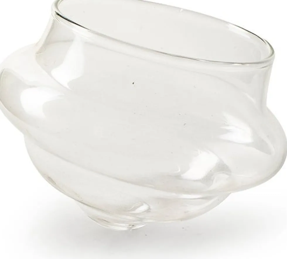 Jodeco drijf waxinelichthouder Hawaï transparant D 8 H 6 cm