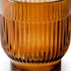 Jodeco waxinelichthouder Dex bruin D 7,5 H 8,5 cm