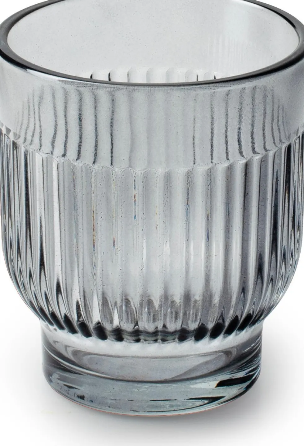Jodeco waxinelichthouder Dex antraciet D 7,5 H 8,5 cm