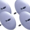 Kaarshouder steker zilver D 5,3 cm 4 stuks