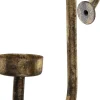 Kandelaar brons 7 x 7 x 16 cm