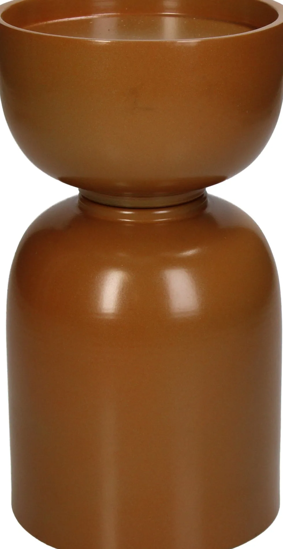 Kandelaar bruin D 11 H 20 cm