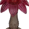 Kandelaar Flora oranje / roze / bruin D 11 H 22,5 cm