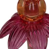 Kandelaar Flora rood / paars D 11 H 17 cm