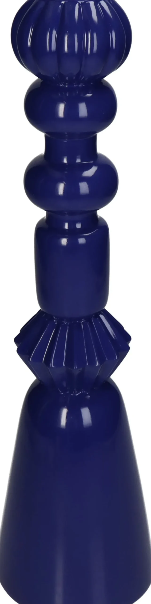 Kandelaar Henry blauw D 10 H 35 cm