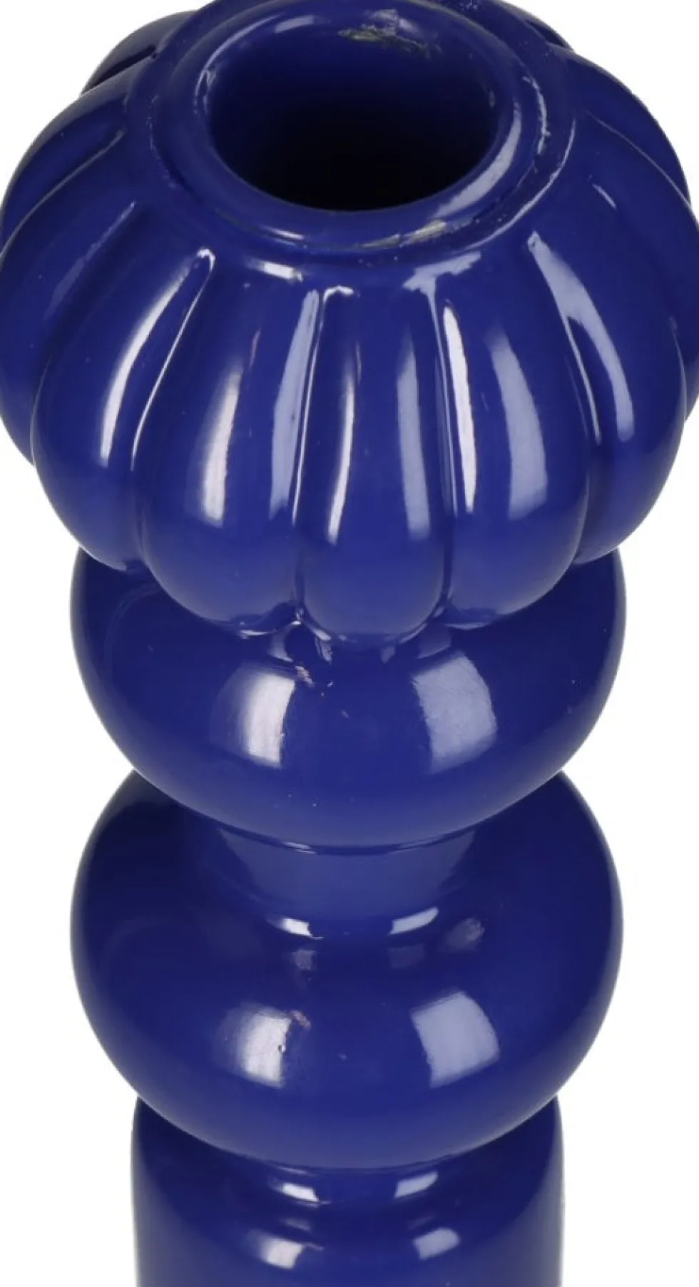 Kandelaar Henry blauw D 10 H 35 cm