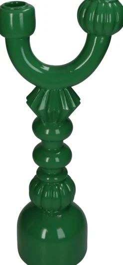 Kandelaar Henry groen 15 x 10 x 35 cm