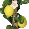 Kandelaar Lemon goud / geel / groen 11 x 10,5 x 21,5 cm
