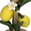 Kandelaar Lemon goud / geel / groen 10 x 10 x 17,5 cm