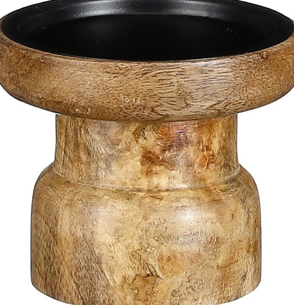 Kandelaar Lissy naturel D 10 H 8,5 cm