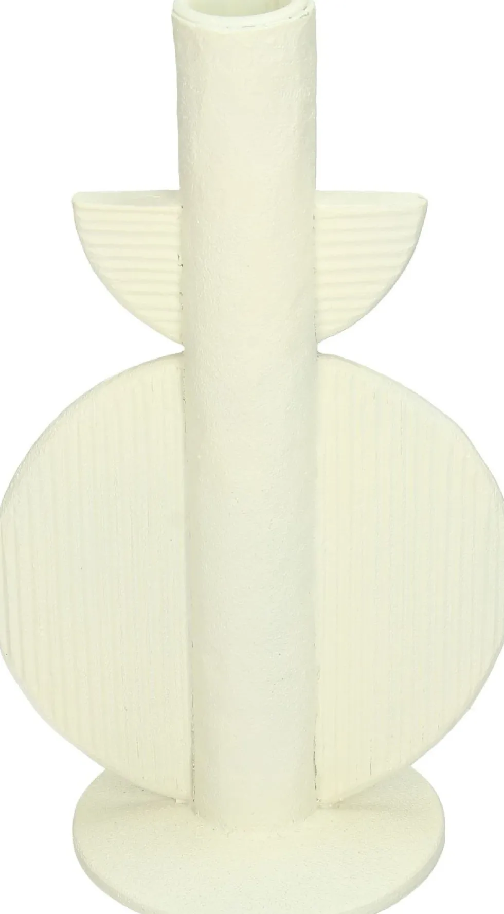 Kandelaar Poly ivoor 13 x 9,4 x 22,2 cm