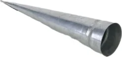 Kandelaar punt zink D 4 H 10 cm