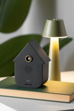 Karlsson soundbox Koekoek zwart 12 x 7,5 x 11,5 cm