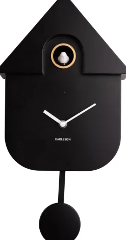 Karlsson wandklok Modern Cuckoo zwart 21,5 x 10 x 41 cm