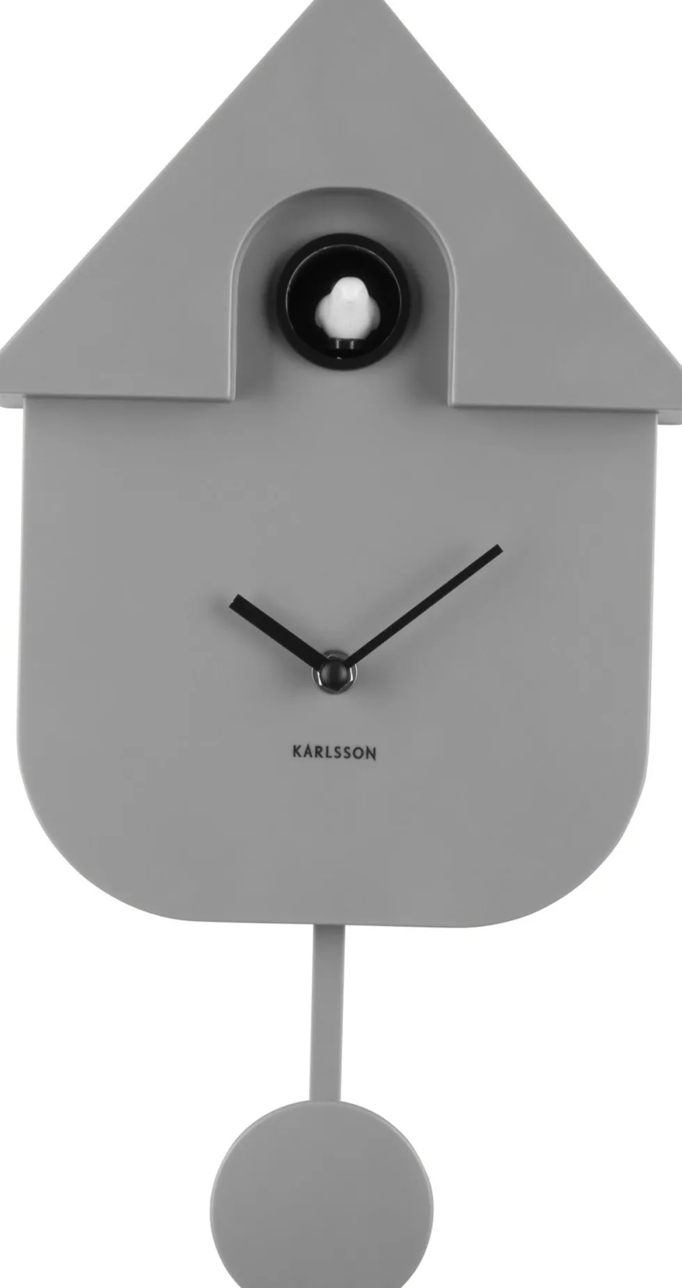 Karlsson wandklok Modern Cuckoo grijs 41 x 21,5 x 8,5 cm