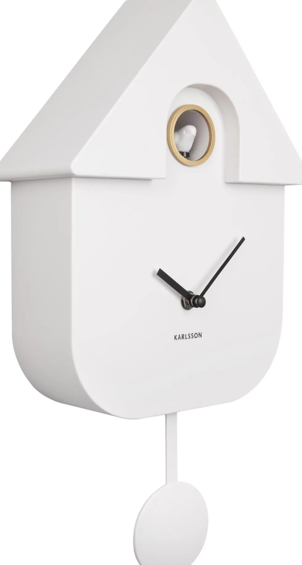 Karlsson wandklok Modern Cuckoo wit 21,5 x 10 x 41 cm