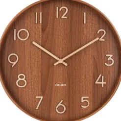 Karlsson wandklok Pure naturel 43 x 5 x 43 cm