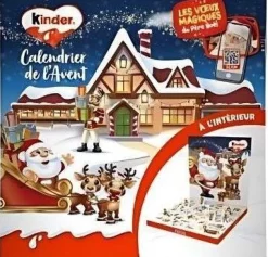 Kinder pop up chocolade adventskalender 30 x 3 x 30 cm