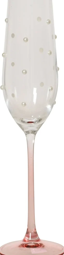 Kitchen Goods & More champagneglas Pink transparant / roze