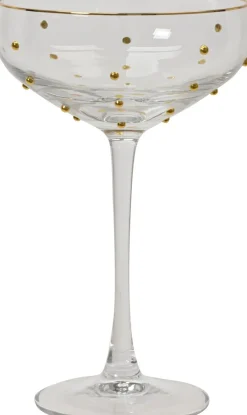 Kitchen Goods & More champagnecoupe Dots transparant