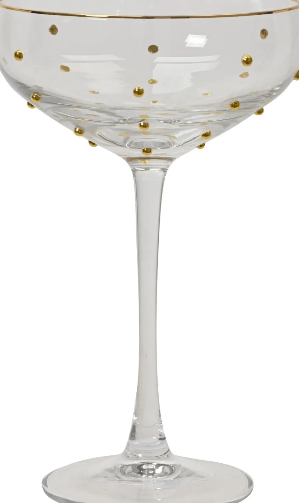 Kitchen Goods & More champagnecoupe Dots transparant