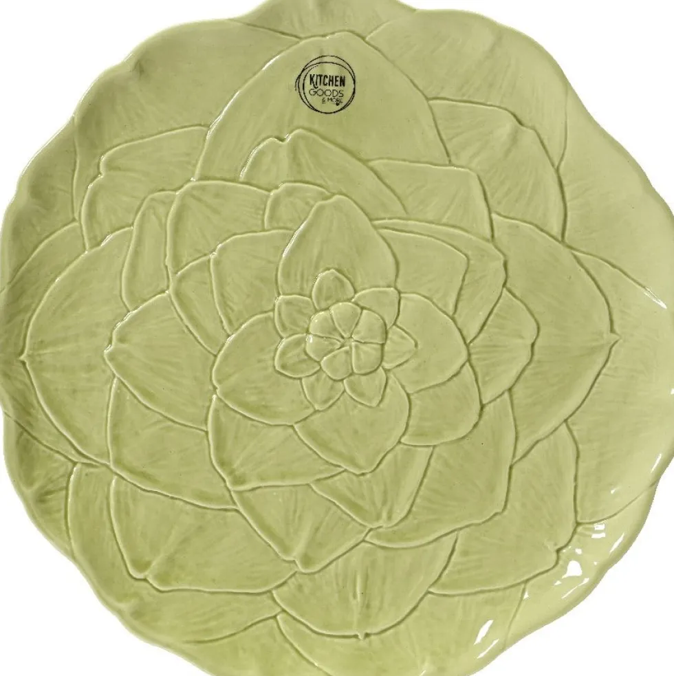 Kitchen Goods & More dinerbord Artisjok groen D 28 H 2 cm