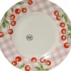 Kitchen Goods & More dinerbord roze / wit D 27,5 H 2,7 cm