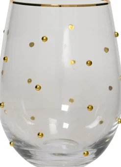 Kitchen Goods & More glas Dots transparant