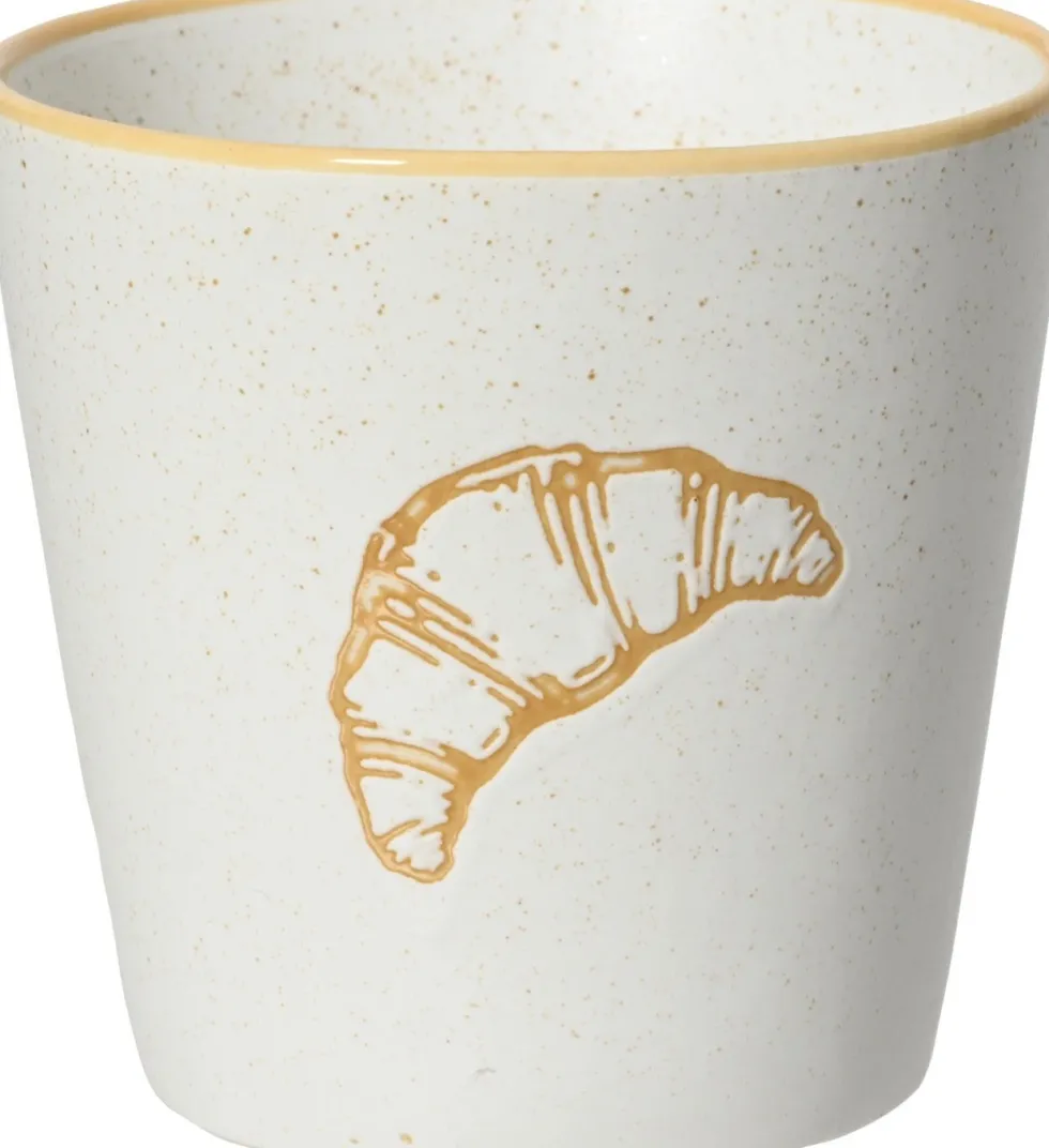 Kitchen Goods & More mok Croissant wit / bruin 250 ml