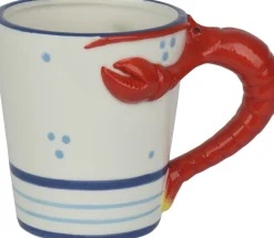 Kitchen Goods & More mok Kreef wit / blauw / rood 250 ml