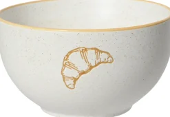 Kitchen Goods & More schaal Croissant wit / bruin D 13,2 H 7,3 cm