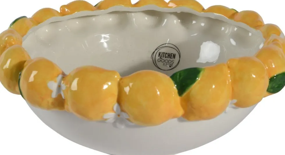 Kitchen Goods & More serveerschaal Citroen geel D 30 H 12 cm
