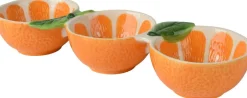 Kitchen Goods & More tapasschaaltjes Sinaasappel oranje 28 x 8 x 4 cm