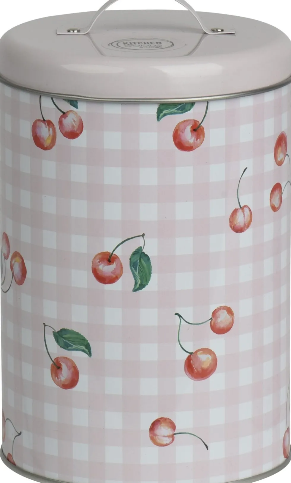 Kitchen Goods & More voorraadblik wit / roze D 9,2 H 14 cm