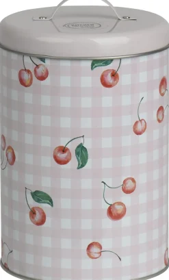 Kitchen Goods & More voorraadblik wit / roze D 11 H 17,5 cm