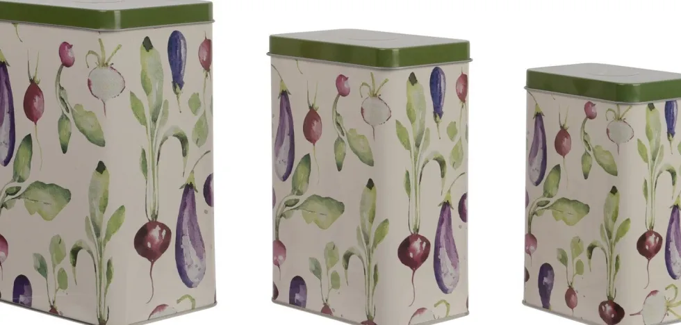Kitchen Goods & More voorraadblik groen 7 x 11,1 x 16,5 cm