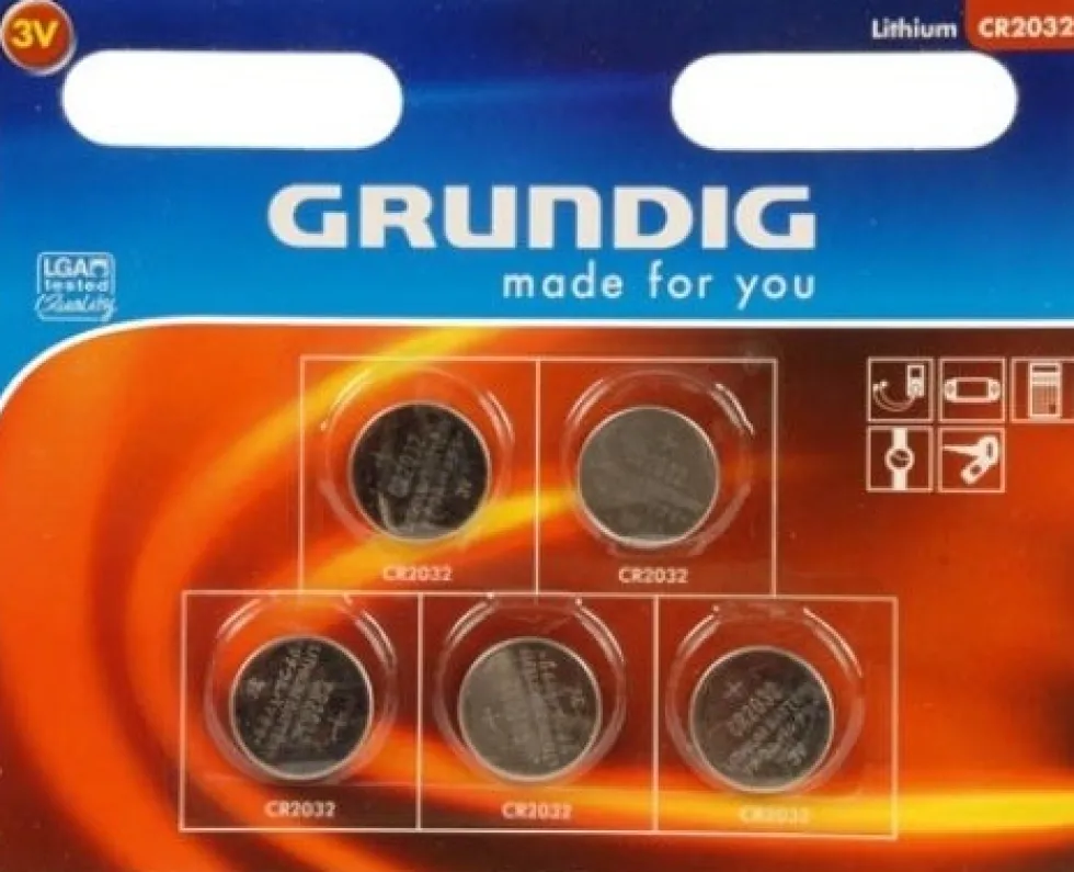 Knoopcel Batterij CR2032 5 stuks