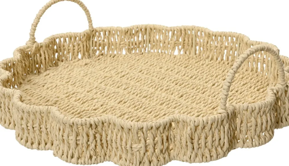 KSD dienblad naturel papiertouw D 34,5 H 11 cm