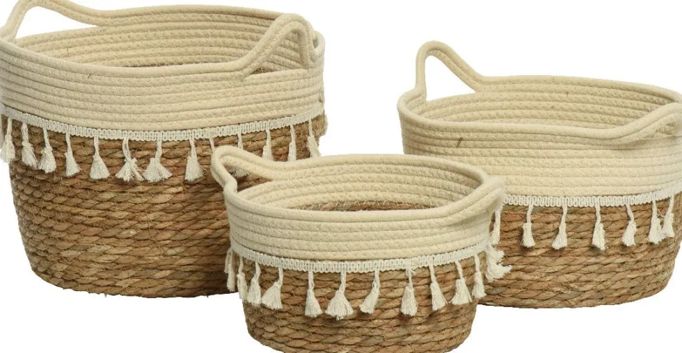 KSD opbergmand Zegra crème D 26 H 18 cm