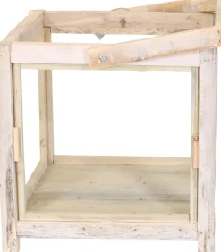 Lantaarn beige 38 x 38 x 57 cm