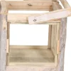 Lantaarn beige 28 x 28 x 40 cm