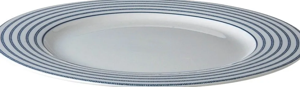 Laura Ashley bord Candy Stripe blauw D 23,4 H 1,7 cm