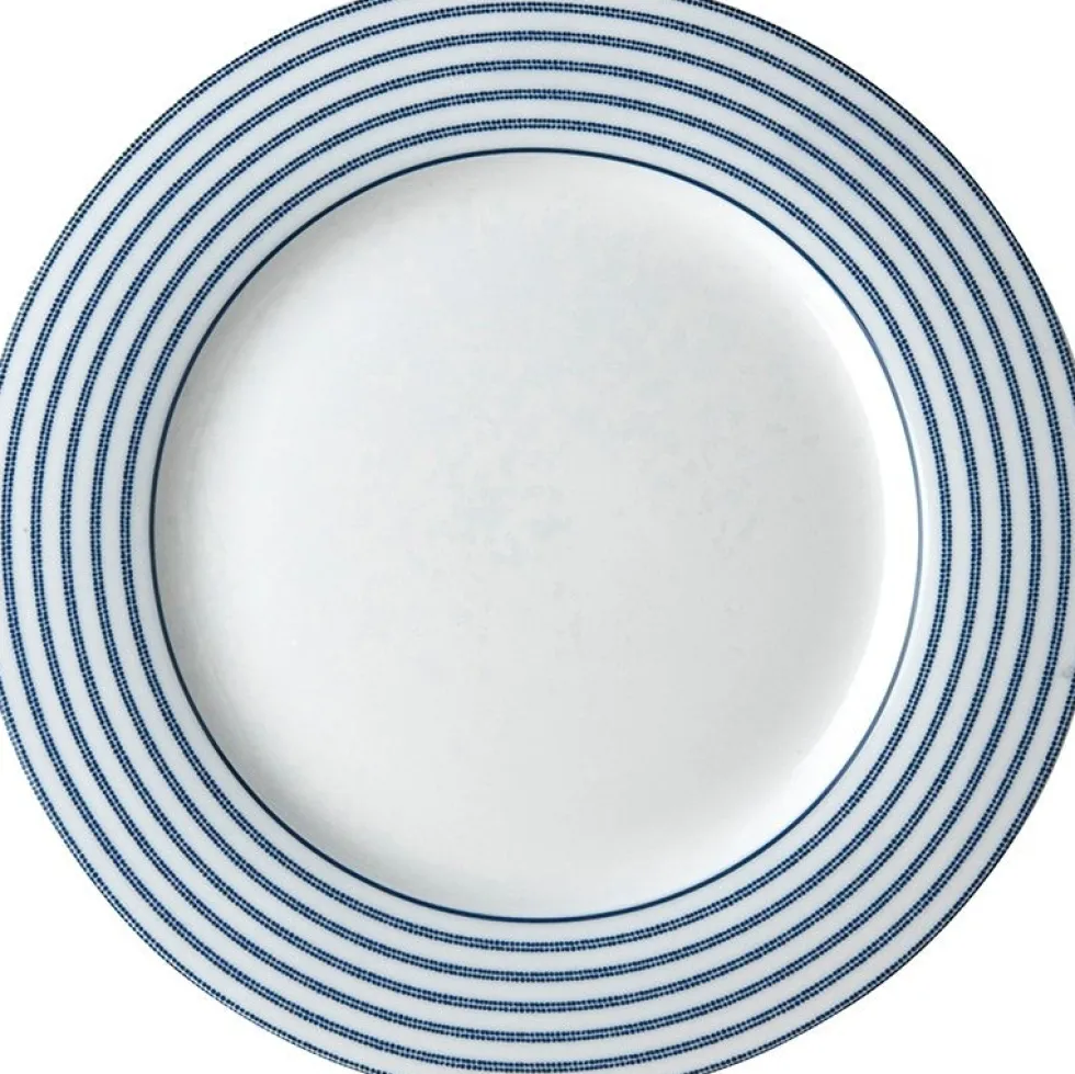 Laura Ashley bord Candy Stripe blauw D 23,4 H 1,7 cm