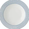 Laura Ashley dinerbord Candy Stripe blauw D 22 H 4 cm