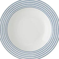 Laura Ashley dinerbord Candy Stripe blauw D 22 H 4 cm