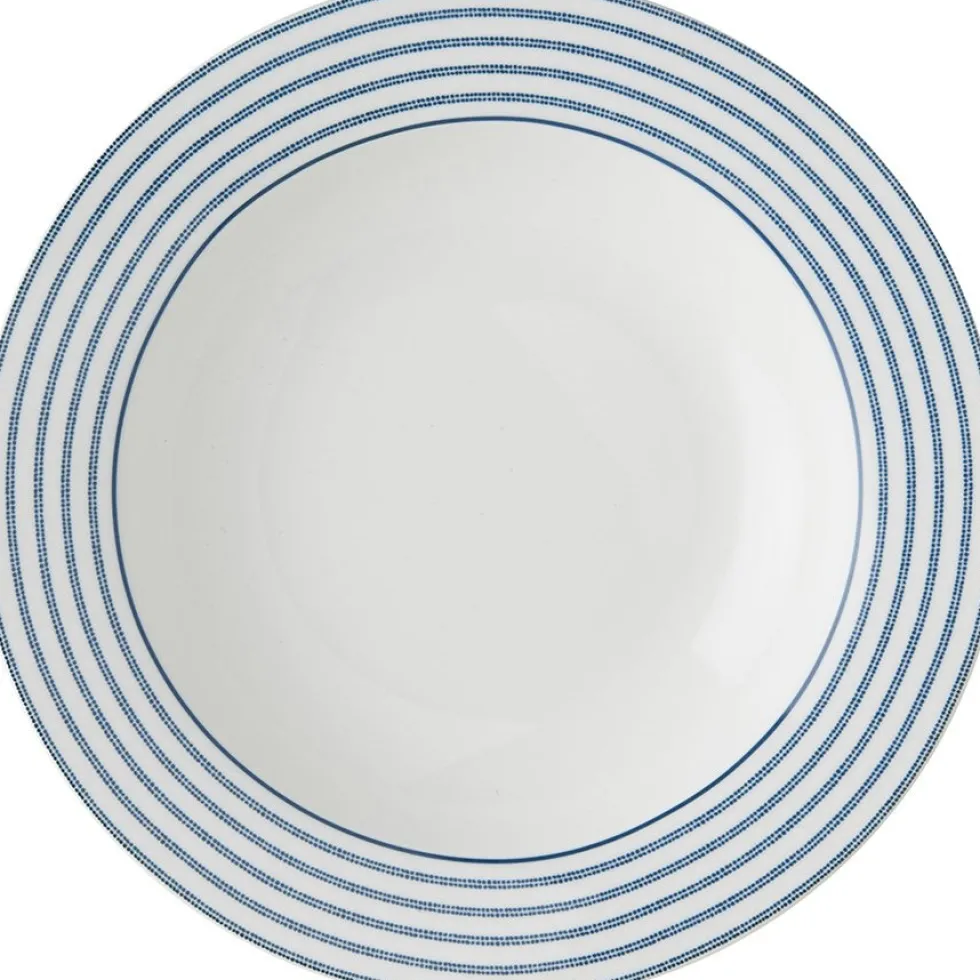 Laura Ashley dinerbord Candy Stripe blauw D 22 H 4 cm