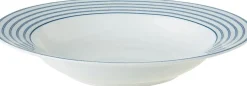 Laura Ashley dinerbord Candy Stripe blauw D 22 H 4 cm